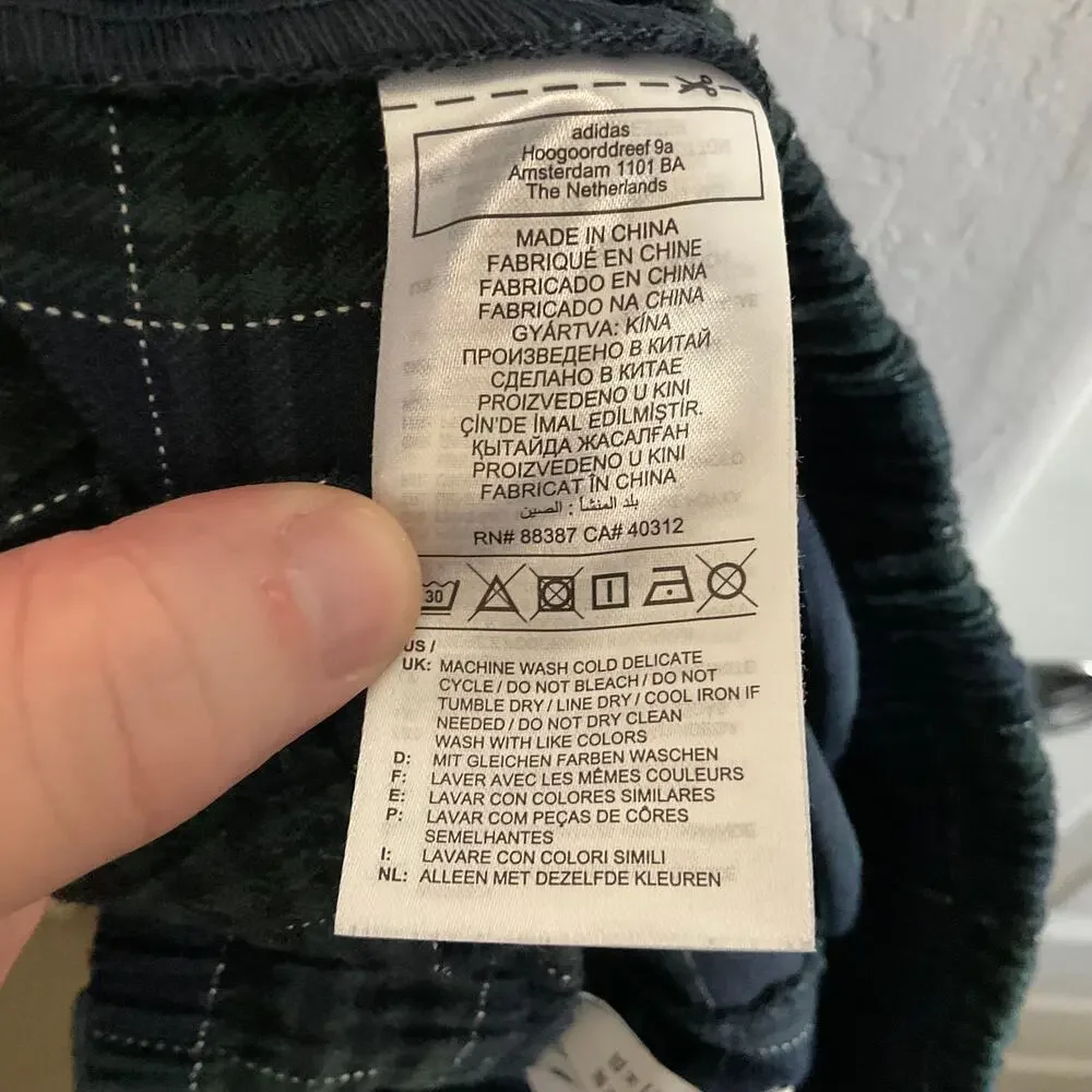 Adidas Men’s 50th Anniversary‎ Baggy Flannel Lounge Streetwear Pants - Medium